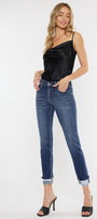 Cane Mid Rise Slim Straight Leg Jeans - Official Kancan USA