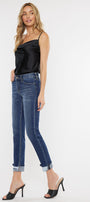Cane Mid Rise Slim Straight Leg Jeans - Official Kancan USA