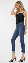 Cane Mid Rise Slim Straight Leg Jeans - Official Kancan USA
