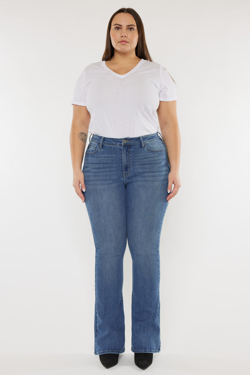 Mikali High Rise Bootcut Jeans (Plus Size) - Official Kancan USA