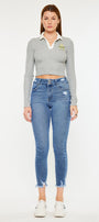 Ariana High Rise Ankle Skinny Jeans - Official Kancan USA