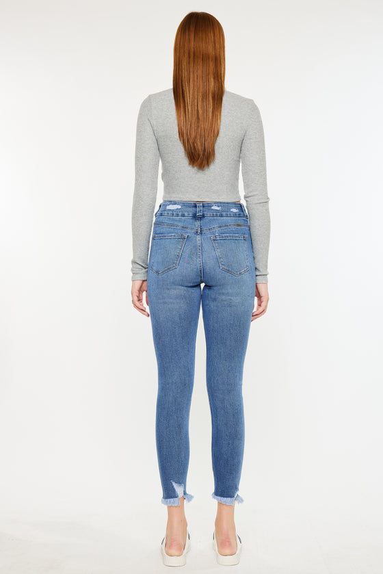 Ariana High Rise Ankle Skinny Jeans - Official Kancan USA