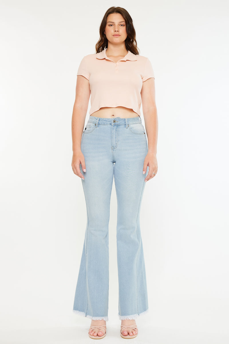 Annika High Rise Flare - Curvy – Kancan USA