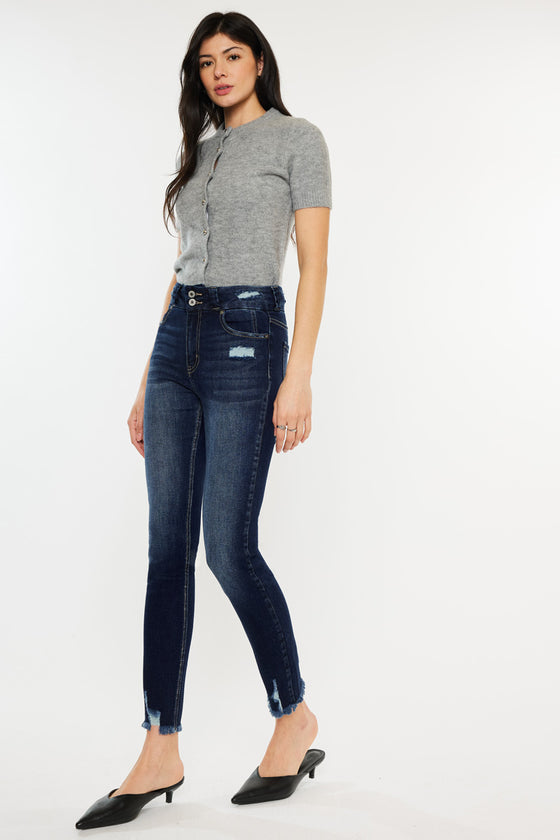 Ariana High Rise Ankle Skinny Jeans - Official Kancan USA