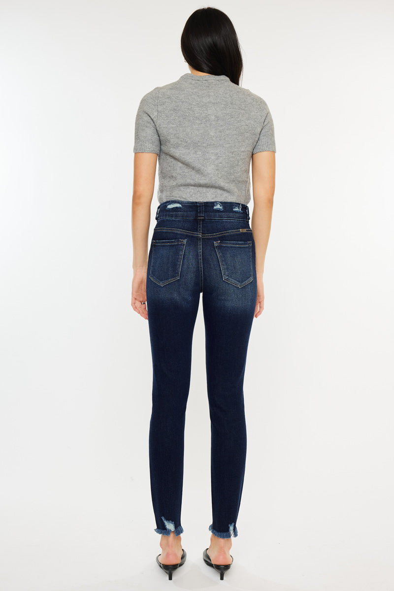 Ariana High Rise Ankle Skinny Jeans - Official Kancan USA