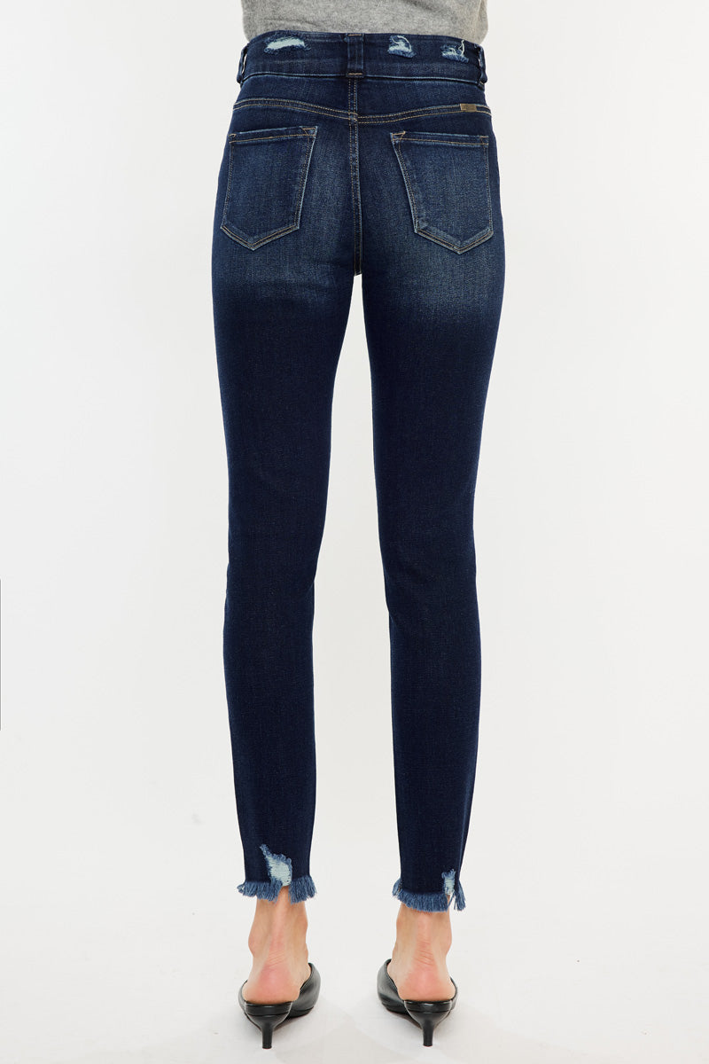 Ariana High Rise Ankle Skinny Jeans - Official Kancan USA