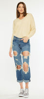 Noel Mid Rise Boyfriend Jeans - Official Kancan USA