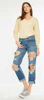 Noel Mid Rise Boyfriend Jeans - Official Kancan USA