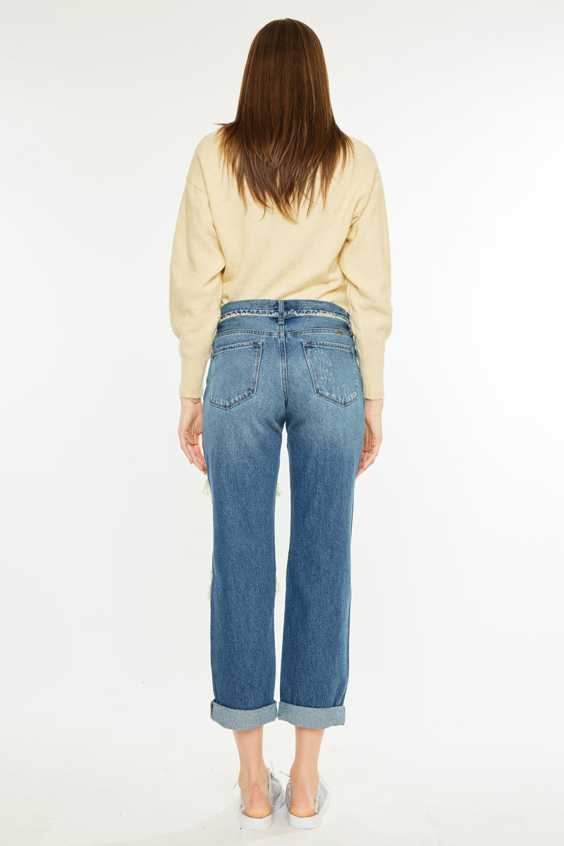 Noel Mid Rise Boyfriend Jeans - Official Kancan USA