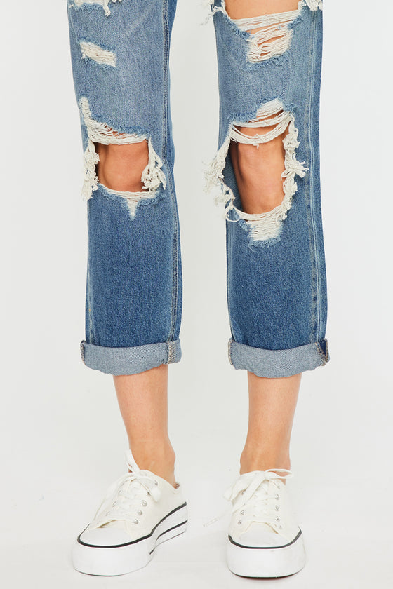 Noel Mid Rise Boyfriend Jeans - Official Kancan USA