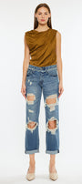 Janelle Mid Rise Boyfriend Jeans - Official Kancan USA
