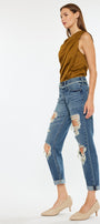 Janelle Mid Rise Boyfriend Jeans - Official Kancan USA