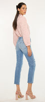 Marley High Rise Slim Straight Leg  Jeans - Official Kancan USA