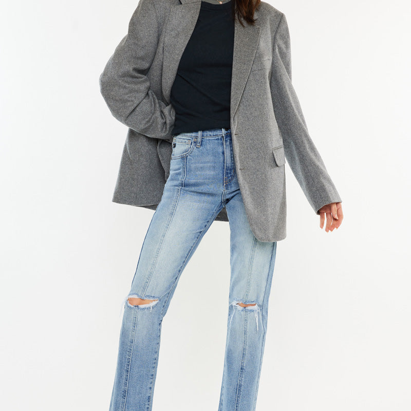 Marley High Rise Slim Straight Jeans - Official Kancan USA