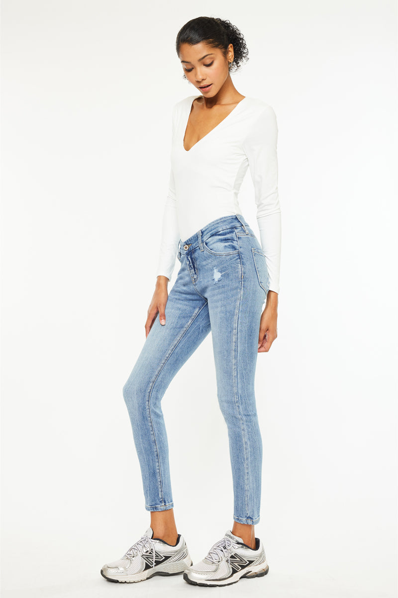 Kira Mid Rise Ankle Skinny - Official Kancan USA