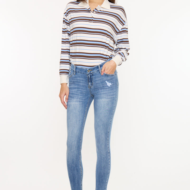 Kira Mid Rise Ankle Skinny - Official Kancan USA