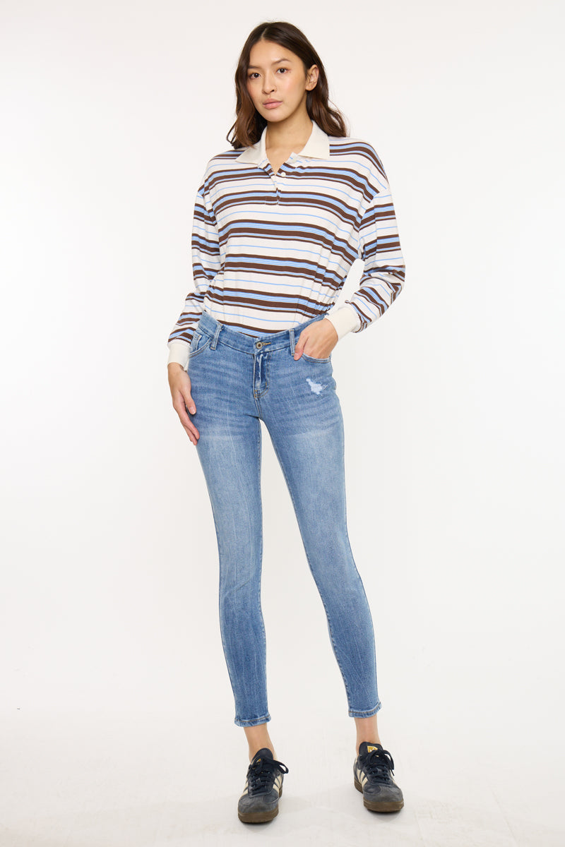 Kira Mid Rise Ankle Skinny - Official Kancan USA