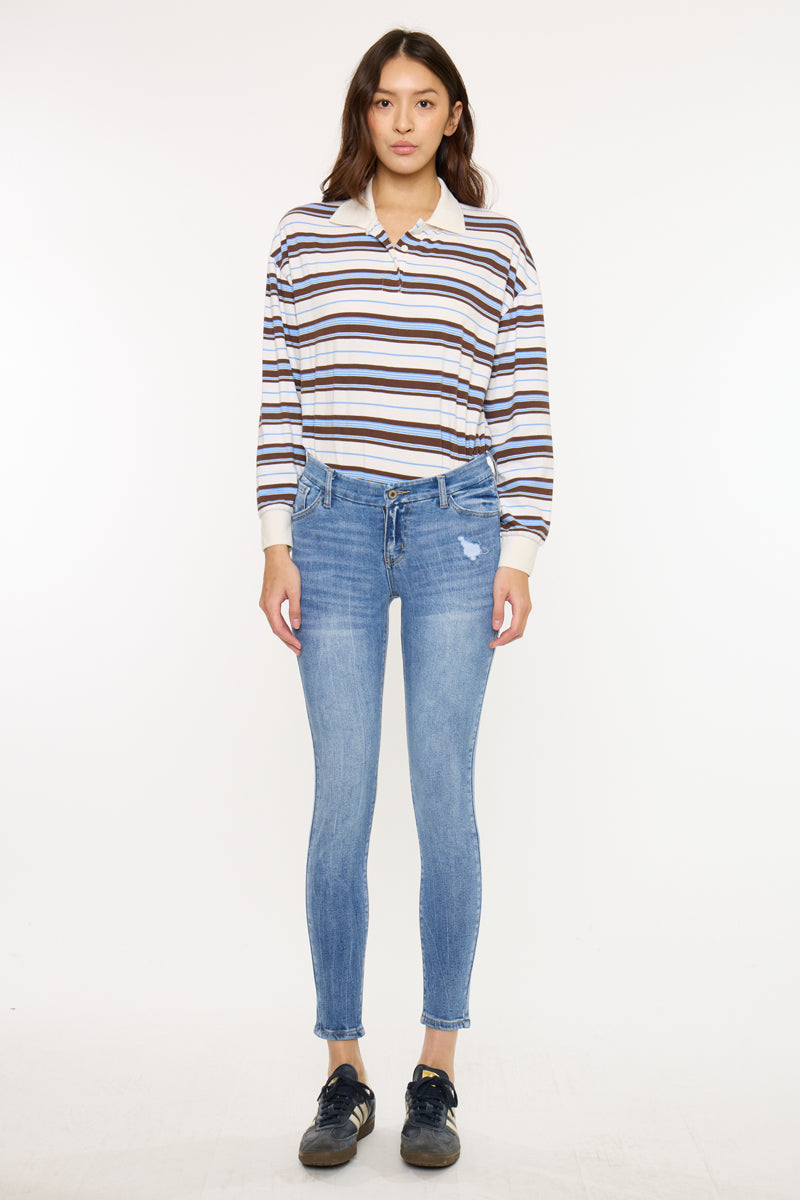 Kira Mid Rise Ankle Skinny - Official Kancan USA