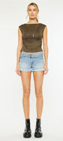 Cassie Mid Rise Belted Shorts - Official Kancan USA
