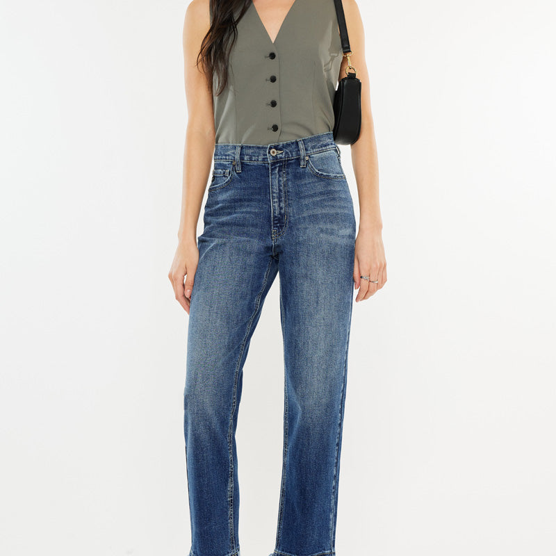 Shiza High Rise Wide Leg Jeans - Official Kancan USA