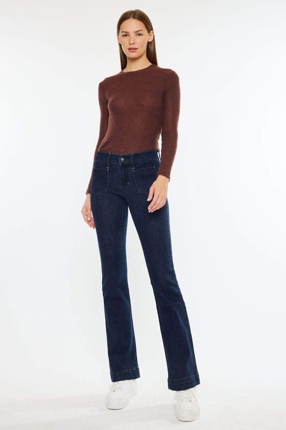 Star Mid Rise Bootcut Jeans - Official Kancan USA