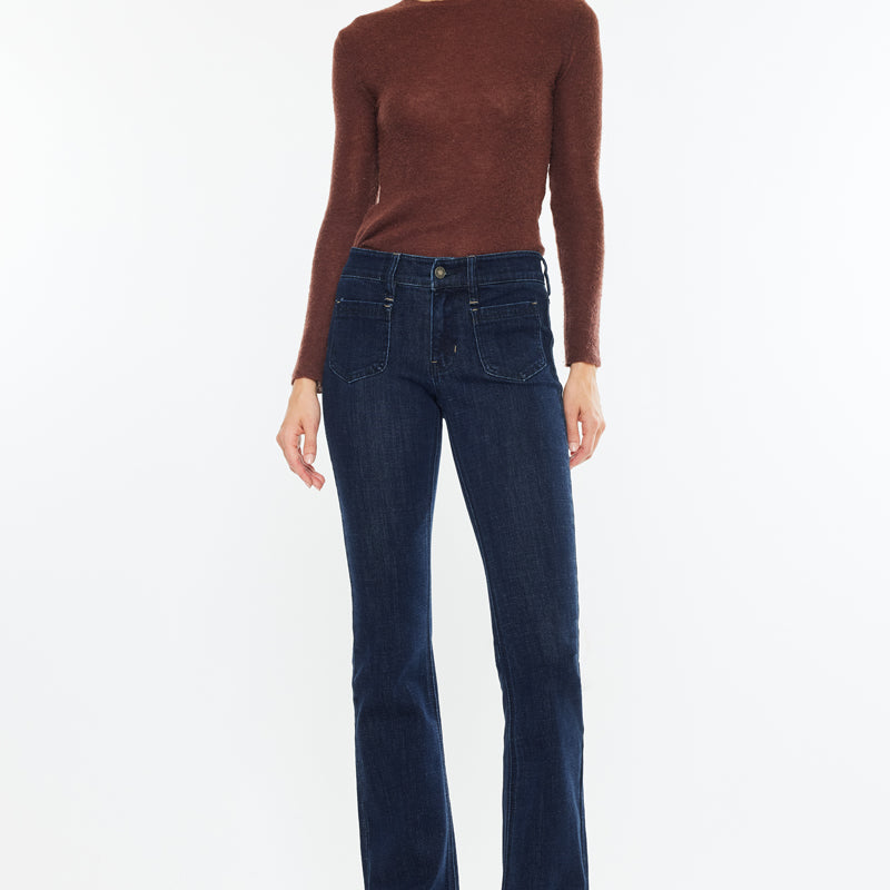 Star Mid Rise Bootcut Jeans - Official Kancan USA