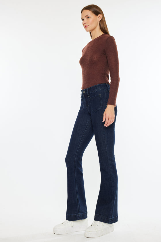 Star Mid Rise Bootcut Jeans - Official Kancan USA