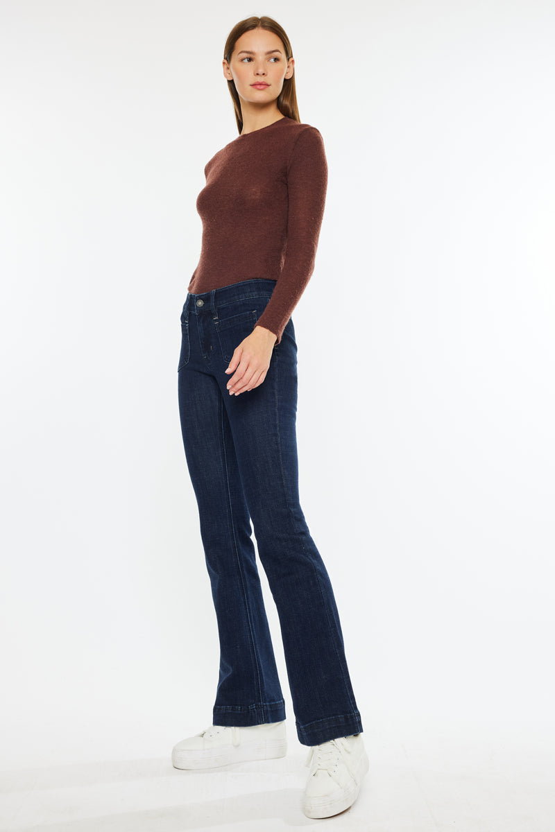 Star Mid Rise Bootcut Jeans - Official Kancan USA