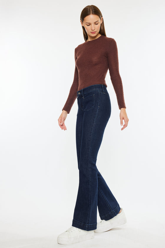 Star Mid Rise Bootcut Jeans - Official Kancan USA