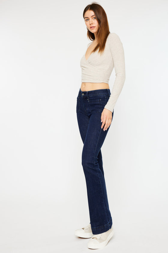 Star Mid Rise Bootcut Jeans - Official Kancan USA