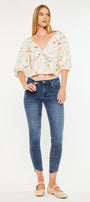 Temple Mid Rise Ankle Skinny - Official Kancan USA