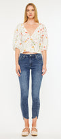 Temple Mid Rise Ankle Skinny - Official Kancan USA