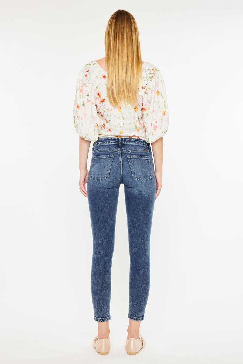 Temple Mid Rise Ankle Skinny - Official Kancan USA