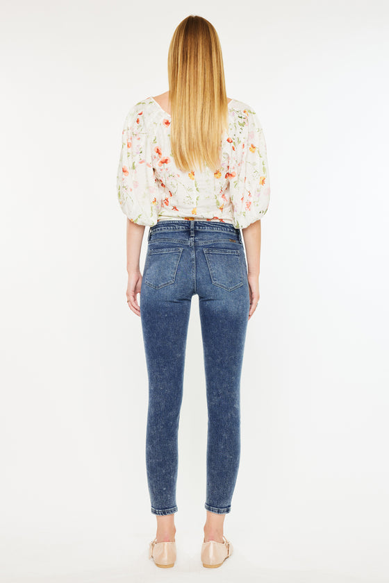Temple Mid Rise Ankle Skinny - Official Kancan USA