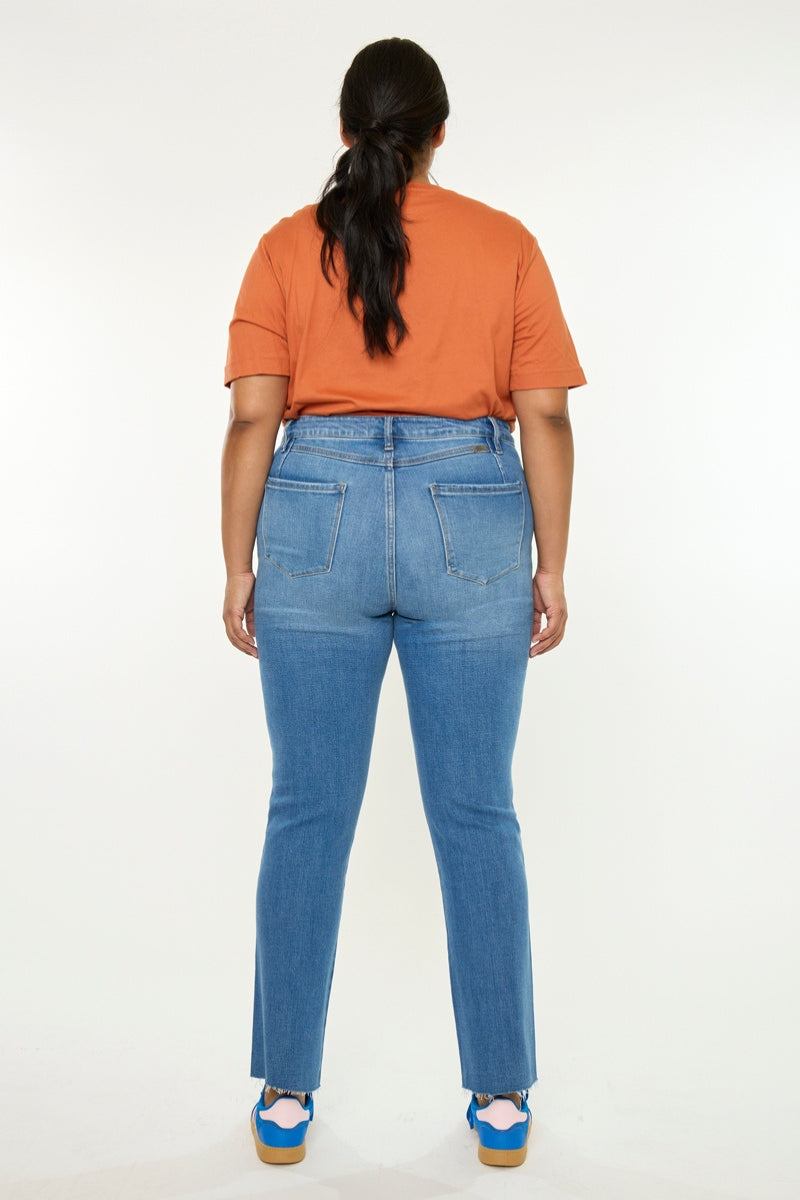 Lory High Rise Slim Straight (Plus Size) - Official Kancan USA
