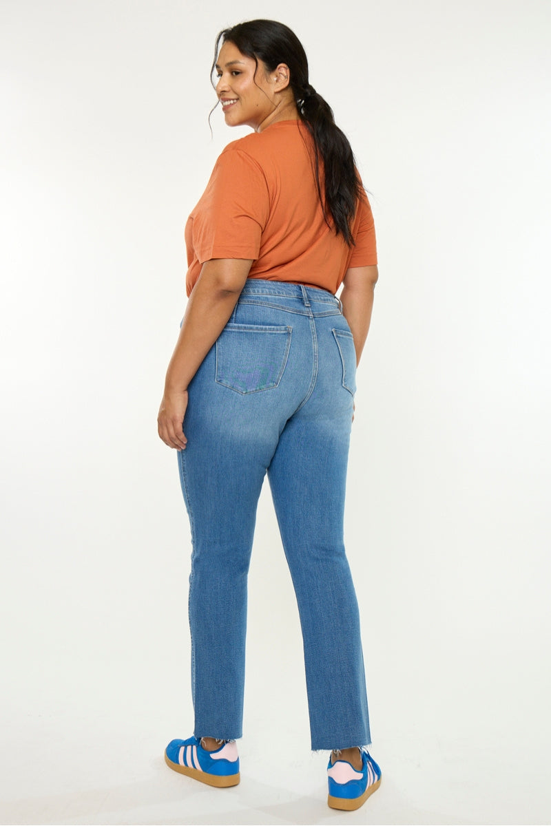 Lory High Rise Slim Straight (Plus Size) - Official Kancan USA
