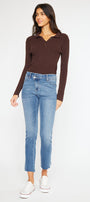 Nava High Rise Slim Straight Jeans - Official Kancan USA
