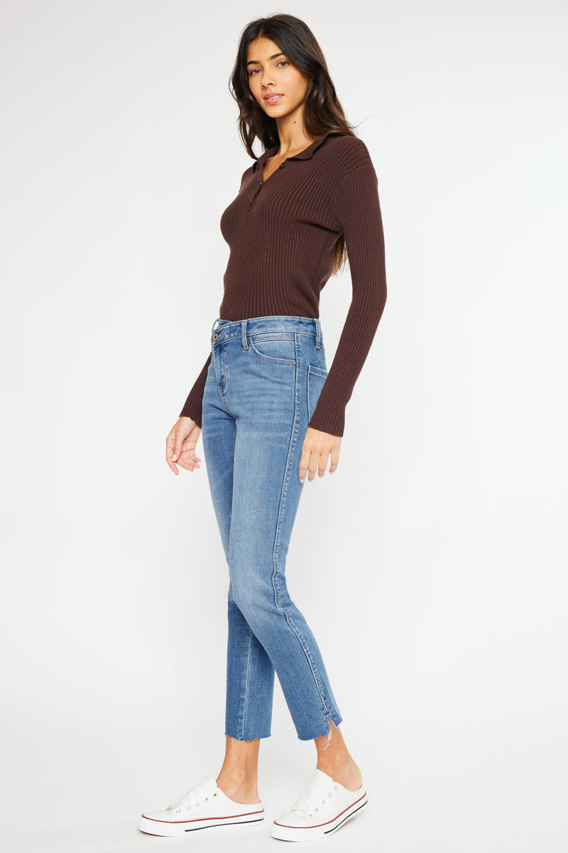 Nava High Rise Slim Straight Jeans - Official Kancan USA