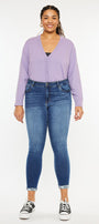 Kali Mid Rise Ankle Skinny Jeans (Plus Size) - Official Kancan USA