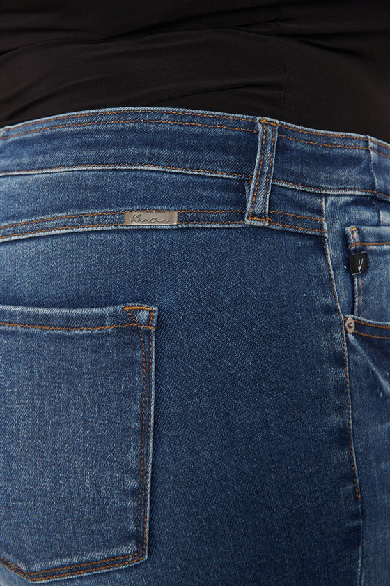 Kali Mid Rise Ankle Skinny Jeans (Plus Size) - Official Kancan USA
