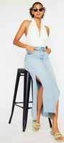 Melinda  Maxi Denim Skirt - Official Kancan USA