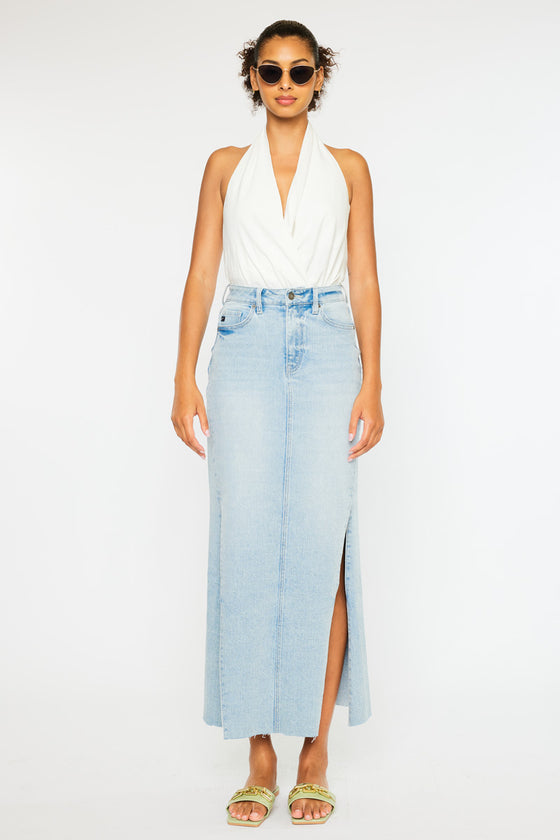 Melinda  Maxi Denim Skirt - Official Kancan USA