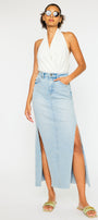 Melinda  Maxi Denim Skirt - Official Kancan USA