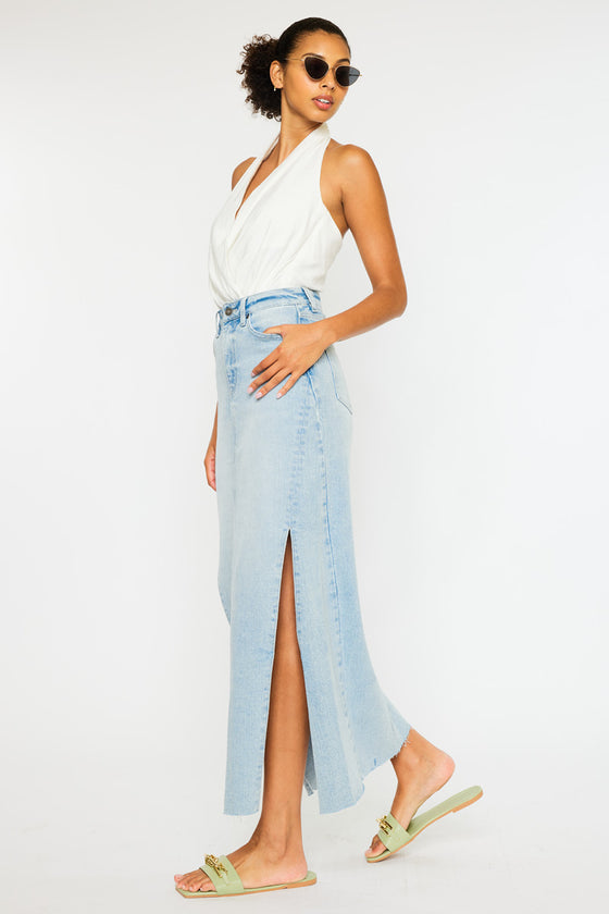 Melinda  Maxi Denim Skirt - Official Kancan USA