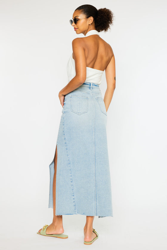 Melinda  Maxi Denim Skirt - Official Kancan USA