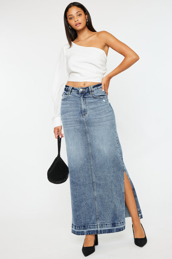 Tracy Maxi Denim Skirt - Official Kancan USA