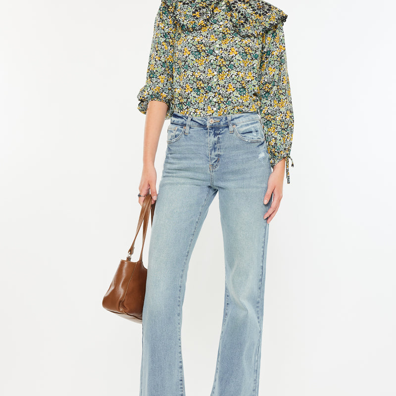 Kristy High Rise Flare Jeans - Official Kancan USA