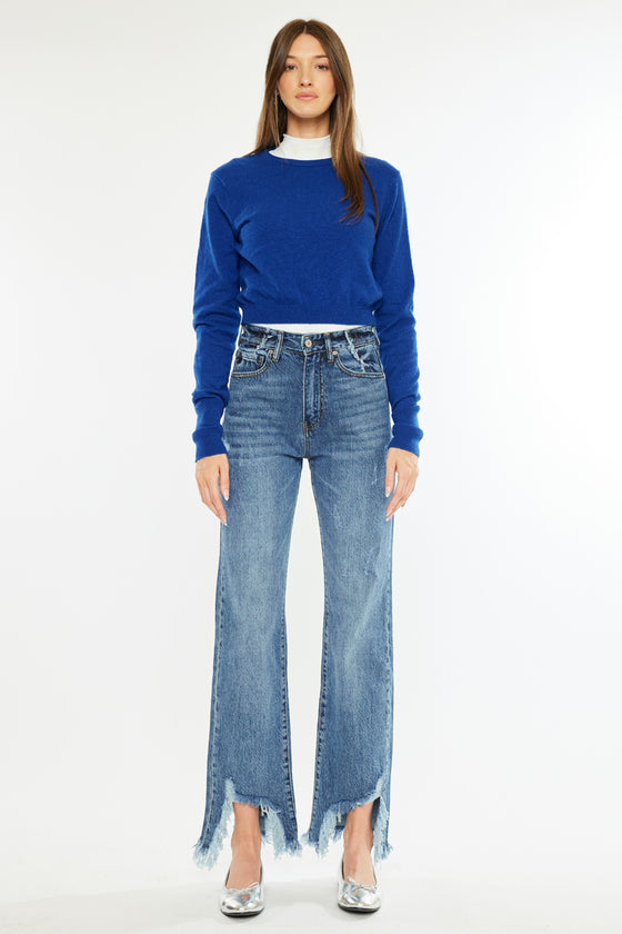 Tess High Rise Straight Leg Jeans - Official Kancan USA