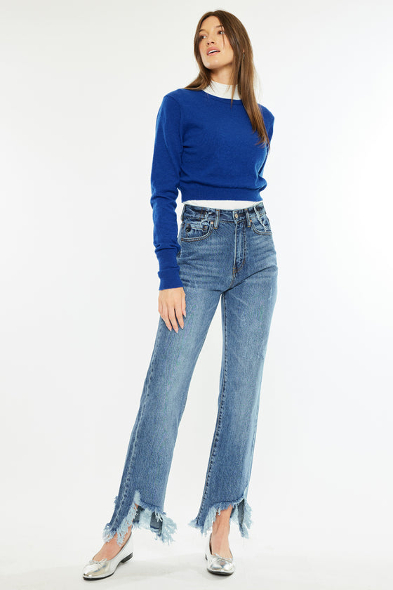 Tess High Rise Straight Leg Jeans - Official Kancan USA