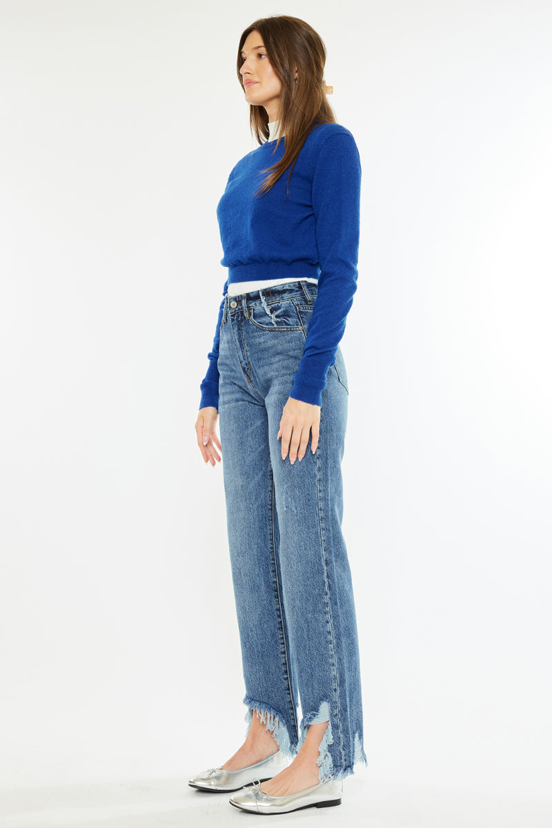 Tess High Rise Straight Leg Jeans - Official Kancan USA